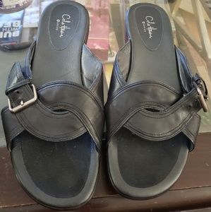 Cole Haan Nike Air leather slipons Size 10B